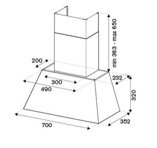 Вытяжка настенная Бертаззони KR70HER1NDA фото 2 Вытяжка настенная Bertazzoni KR70HER1NDA фото 2