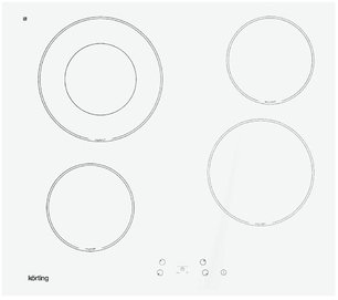 Варочная поверхность Korting HK 62001 BW фото