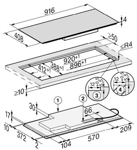 Индукционная варочная панель Miele KM7689 FL фото 4