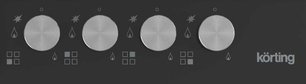 Газовая стеклянная варочная панель Кертинг HGG 6734 CTN фото 2 Газовая стеклянная варочная панель Korting HGG 6734 CTN фото 2