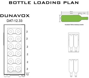 Винный шкаф Дунавокс DAFT-12.33 фото 3 Винный шкаф Dunavox DAFT-12.33 фото 3