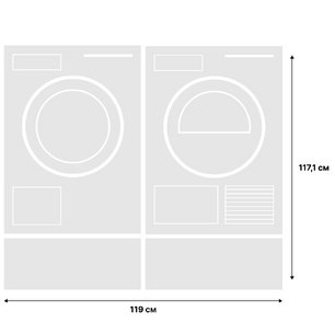 Asko Classic 11 (стиральная машина W2084.W/3 + сушильная машина T208C.W + напольный ящик HPS5323W (2 шт)) фото 2