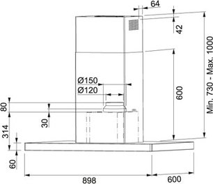 Вытяжка Франке FCR 925 I TC BK XS фото 2 Вытяжка Franke FCR 925 I TC BK XS фото 2