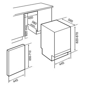 Посудомоечная машина Тека DW1 455 FI фото 3 Посудомоечная машина Teka DW1 455 FI фото 3