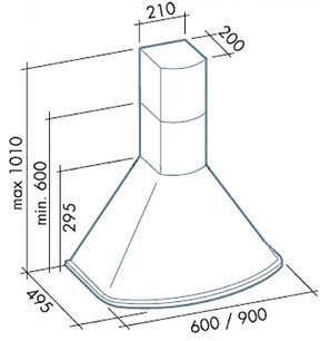 Вытяжка Фалмек Afrodite 60 ix (450) S фото 2 Вытяжка Falmec Afrodite 60 ix (450) S фото 2