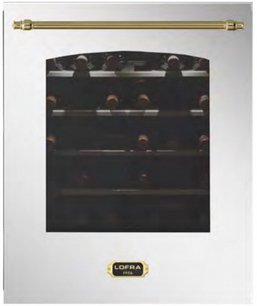 Встраиваемый винный шкаф Lofra ZBRS36T BRASS две зоны фото