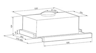 Встраиваемая вытяжка Грауде DHF 60.0 EL фото 2 Встраиваемая вытяжка Graude DHF 60.0 EL фото 2