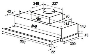 Встраиваемая вытяжка Куперсбуш DEF 9800.0 E фото 2 Встраиваемая вытяжка Kuppersbusch DEF 9800.0 E фото 2