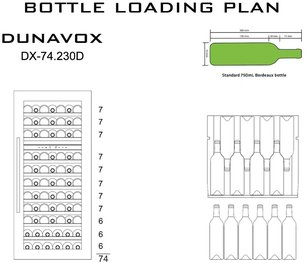 Винный шкаф Дунавокс DX-74.230DW фото 4 Винный шкаф Dunavox DX-74.230DW фото 4