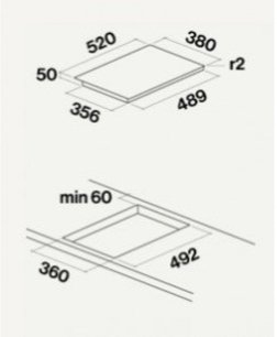 Варочная панель FALMEC PIANO INDUZIONE PLUS (38 х 52) фото 2 Варочная панель FALMEC PIANO INDUZIONE PLUS (38 х 52) фото 2