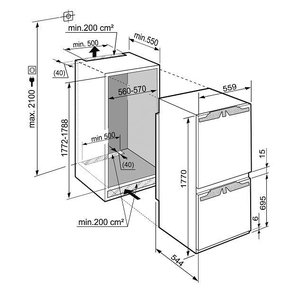 Встраиваемый холодильник Либхер SICN 3356 Premium NoFrost фото 4 Встраиваемый холодильник Liebherr SICN 3356 Premium NoFrost фото 4