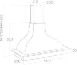 Вытяжка Elica MEMPHIS WH/A/90 FRASSINO фото 2