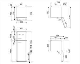 Холодильник Смег FAB30RCR3 фото Холодильник Smeg FAB30RCR3 фото