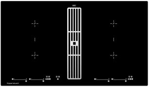 Варочная панель с вытяжкой Kuppersbusch KMI 9800.0 SR Silver Chrome фото