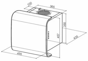 Вытяжка Фабер CARRE' X F42 фото 2 Вытяжка Faber CARRE' X F42 фото 2