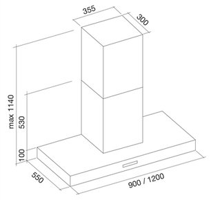 Вытяжка Falmec Horizon 120 ix (800) фото 3