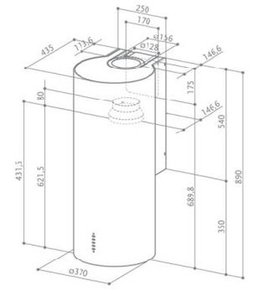 Вытяжка Фабер Eclipse EG8 X A37 фото 2 Вытяжка Faber Eclipse EG8 X A37 фото 2