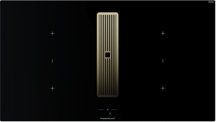 Индукционная варочная поверхность с вытяжкой Kuppersbusch KMI 9850.1 SR-E Gold фото