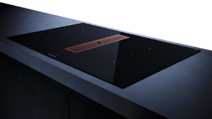 Индукционная варочная панель с вытяжкой Kuppersbusch KMI 8350.0 SR Copper фото 3