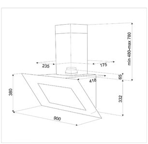 Вытяжка Тека DVT 90 HP WHITE фото 2 Вытяжка Teka DVT 90 HP WHITE фото 2