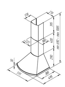 Вытяжка Kuppersberg BONA 60 C Bronze фото 4