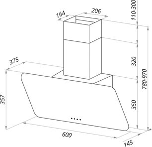 Кухонная вытяжка MAUNFELD Dream 60 слоновая кость фото 2
