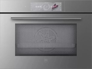 Встраиваемый паровой шкаф Фауцуг CombiSteamer V6000 45M CSM6T-23047 (платиновое стекло/без ручки) фото Встраиваемый паровой шкаф V-ZUG CombiSteamer V6000 45M CSM6T-23047 (платиновое стекло/без ручки) фото