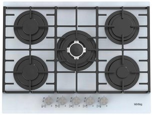 Газовая стеклянная варочная панель Кертинг HGG 7835 CTW фото Газовая стеклянная варочная панель Korting HGG 7835 CTW фото