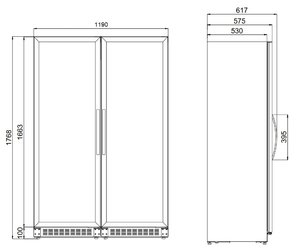 Винный шкаф Дометик C125G VinoView Double Classic фото 2 Винный шкаф Dometic C125G VinoView Double Classic фото 2