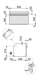 Встраиваемая микроволновая печь Смег SF4800MP фото 4 Встраиваемая микроволновая печь Smeg SF4800MP фото 4
