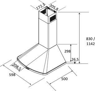 Настенная вытяжка Брандт AD1046X фото 3 Настенная вытяжка Brandt AD1046X фото 3