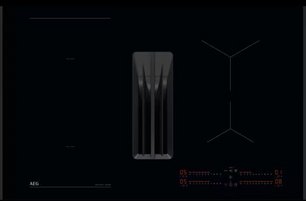 Варочная панель с вытяжкой AEG NCH84B03AB фото