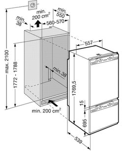 Холодильник Либхер ICN 3066 Premium NoFrost фото 2 Холодильник Liebherr ICN 3066 Premium NoFrost фото 2