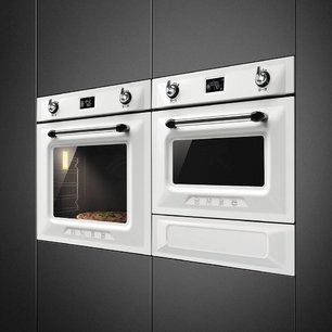 Компактный духовой шкаф с пароваркой Смег SF4920VCB1 фото 3 Компактный духовой шкаф с пароваркой Smeg SF4920VCB1 фото 3