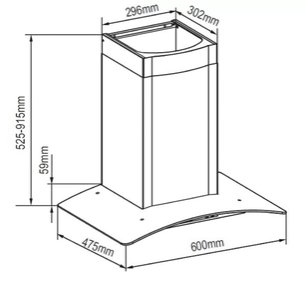 Вытяжка Зигмунд Штайн K 246.61 W фото 2 Вытяжка Zigmund Shtain K 246.61 W фото 2