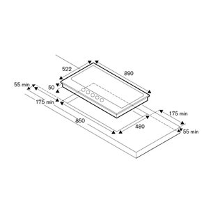 Варочная панель Бертаззони P905CPRONE фото 4 Варочная панель Bertazzoni P905CPRONE фото 4