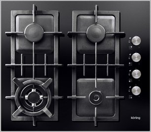 Варочная поверхность Кертинг HGG 665 CTN фото Варочная поверхность Korting HGG 665 CTN фото