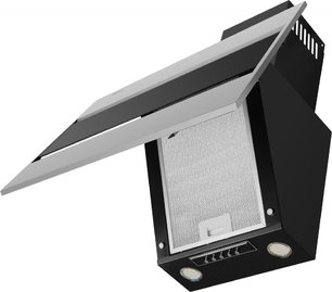 Кухонная вытяжка MAUNFELD Bridge 60 нержавеющая сталь\черное стекло фото 3 Кухонная вытяжка MAUNFELD Bridge 60 нержавеющая сталь\черное стекло фото 3