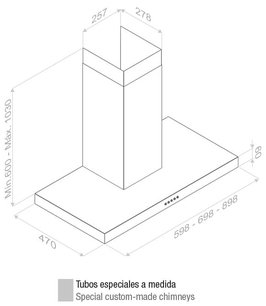 Вытяжка Пандо P-823/70 IX V.850 SEC фото 2 Вытяжка Pando P-823/70 IX V.850 SEC фото 2