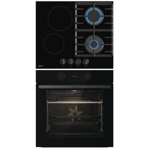 Gorenje (варочная панель GCE691BSC + духовой шкаф BO6717E03BG) фото