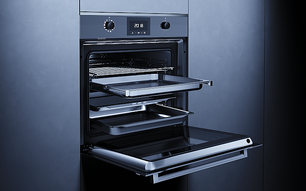 Духовой шкаф с паром Kuppersbusch BD 6340.0 S6 Black Steel фото 2