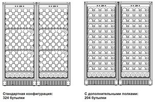 Винный шкаф Дометик B162S Double Basic фото 2 Винный шкаф Dometic B162S Double Basic фото 2