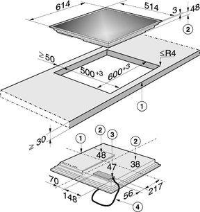Индукционная панель Miele KM5920 сталь фото 3
