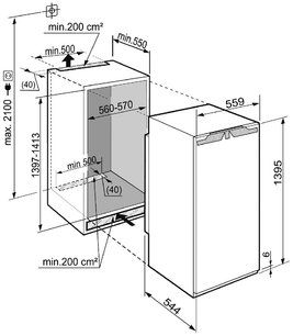 Встраиваемый холодильник Liebherr IK 2754 Premium фото 3