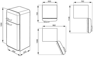Холодильник Смег FAB30RB1 фото 3 Холодильник Smeg FAB30RB1 фото 3