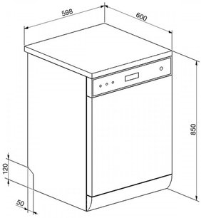 Посудомоечная машина Смег LVS137SX фото 2 Посудомоечная машина Smeg LVS137SX фото 2