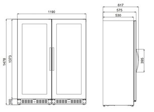 Винный шкаф Дометик E91FG Double Elegance фото 3 Винный шкаф Dometic E91FG Double Elegance фото 3
