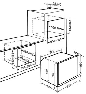 Духовой шкаф Смег SF850A фото 2 Духовой шкаф Smeg SF850A фото 2
