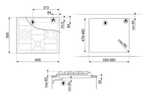 Варочная панель Smeg SR764OT фото 4