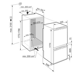 Встраиваемый холодильник Liebherr ICBNe 5123 Plus фото 3